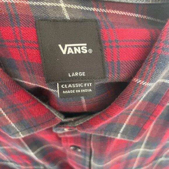 NWT Vans Anaheim Heavyweight Buttondown Flannel – Men’s L Red - Picture 3 of 3
